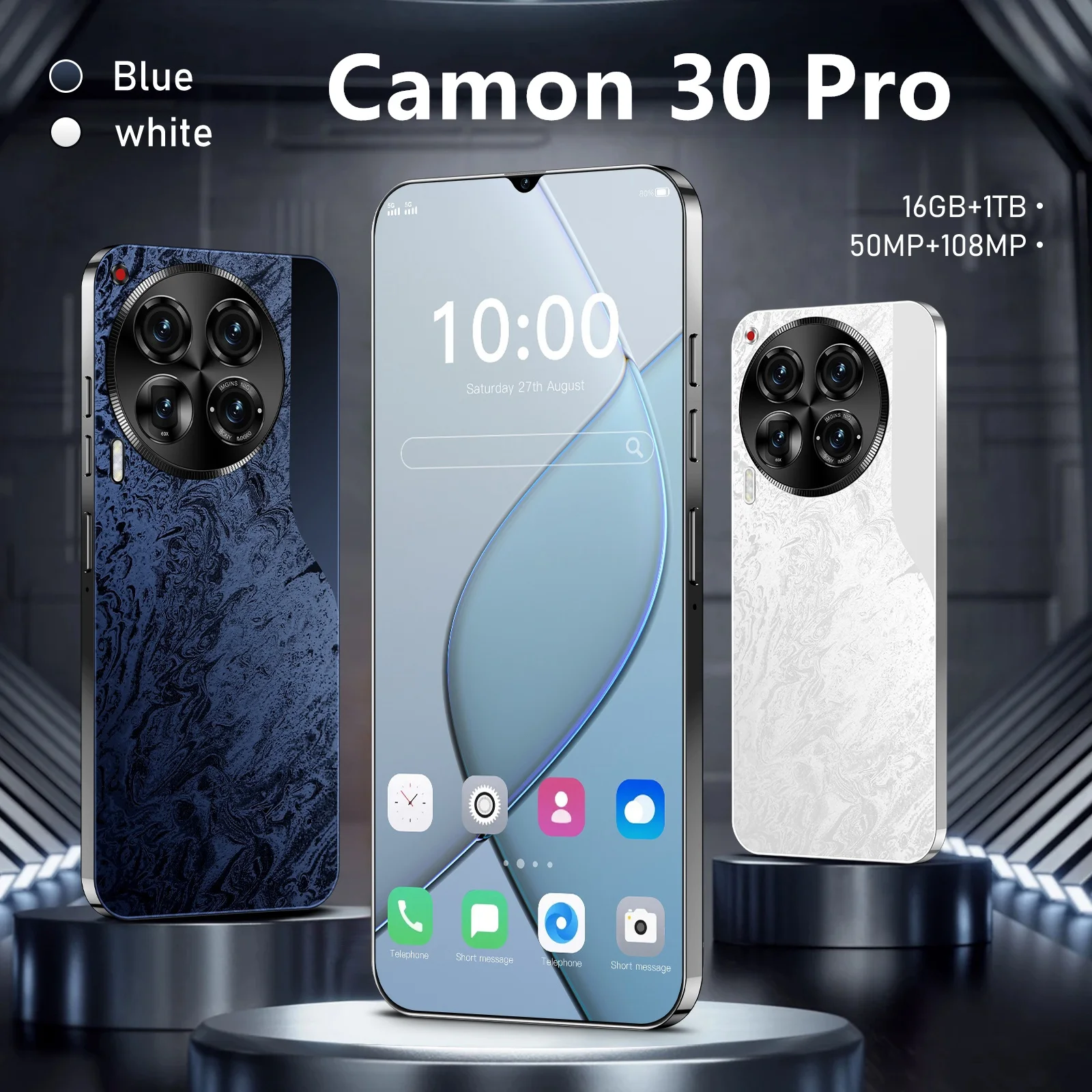 Официальный оригинальный смартфон Camon 30 Pro 5G 8 ГБ + 256 6 5 дюймов Android 12 Восьмиядерный прочный мобильный телефон