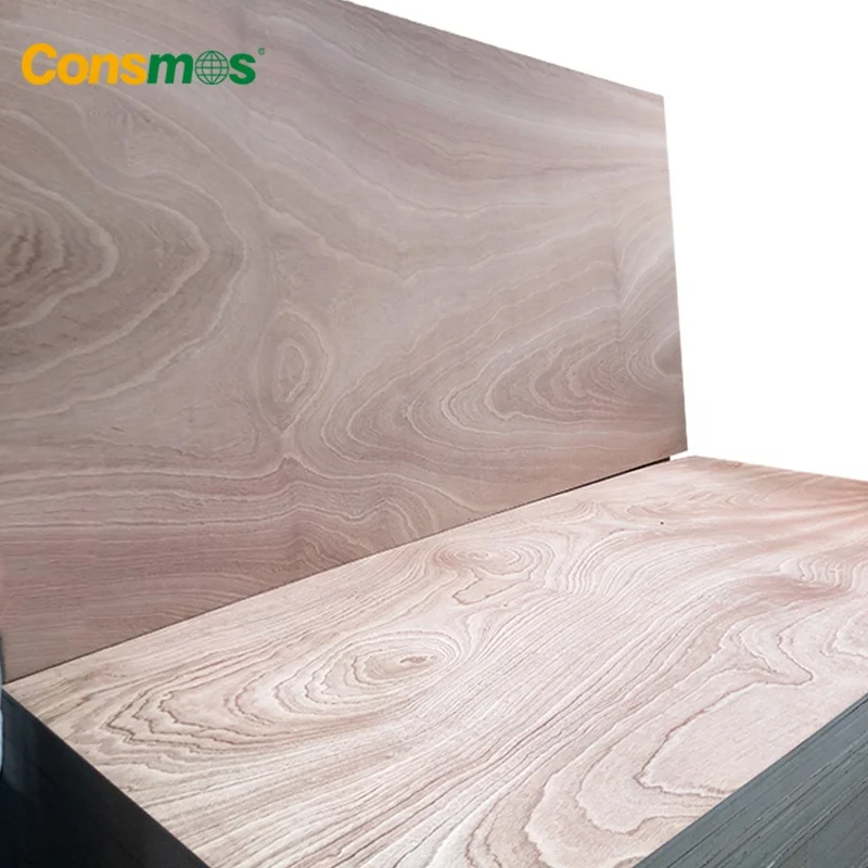 okoume wood veneer door skin plywood / mahogany veneer door skin 4mm