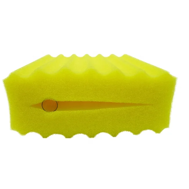 Factory wholesale Custom Wave Shape  bio filter sponge Polyurethane square sponge filter for Aquarium
