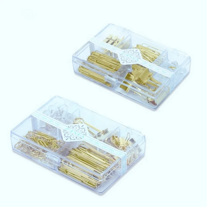 School supplies metal top gift gold luxury stationery set box office stationery set