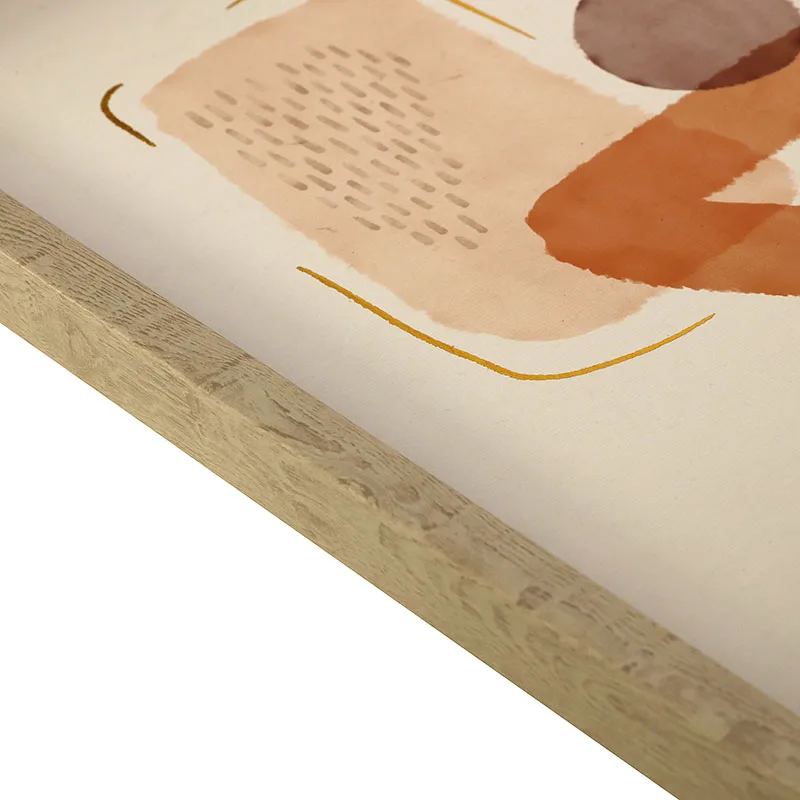 Abstract Geometric Figures Gold Foil Decor Wall Decoration Paper Framed Wall Art