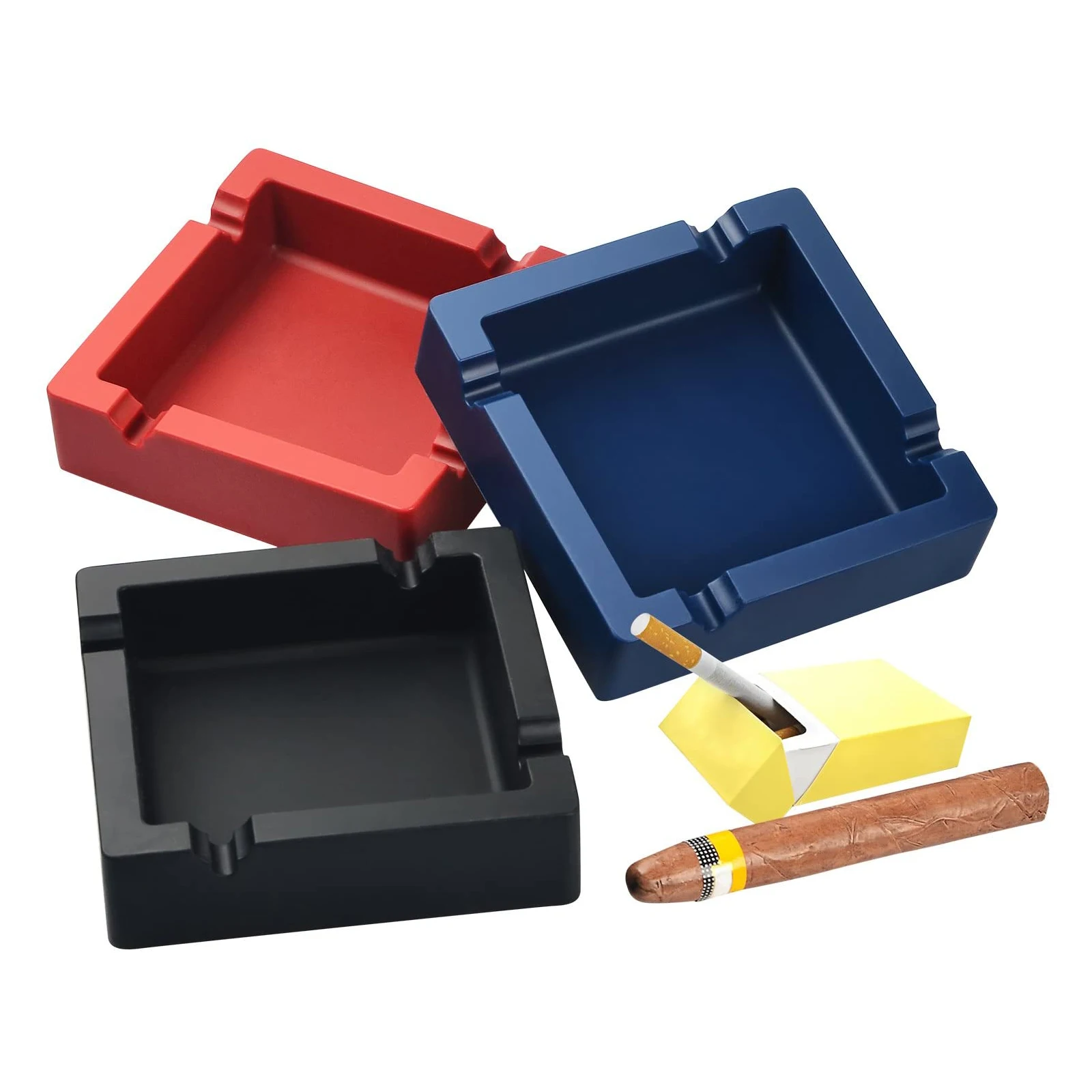 Roxyrolla Wholesale Custom LOGO Portable Pocket Ashtray Silicone Ashtray Custom Silicone Ashtray Silicone