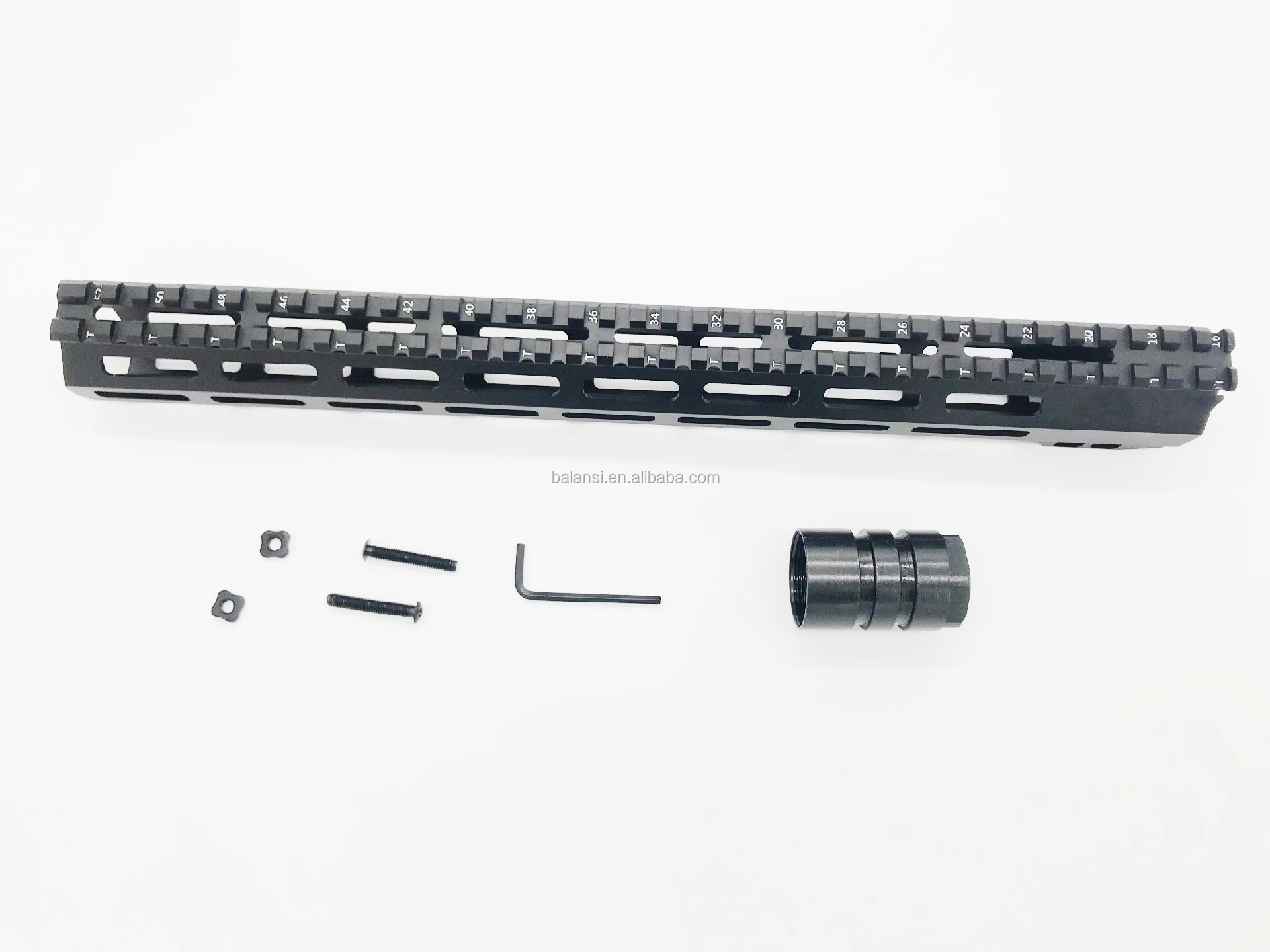 15 inch mlok handguard Free Float Super Slim ar 15 Handguard Quad steel Nut Fit .223 for AR15 M4 M16