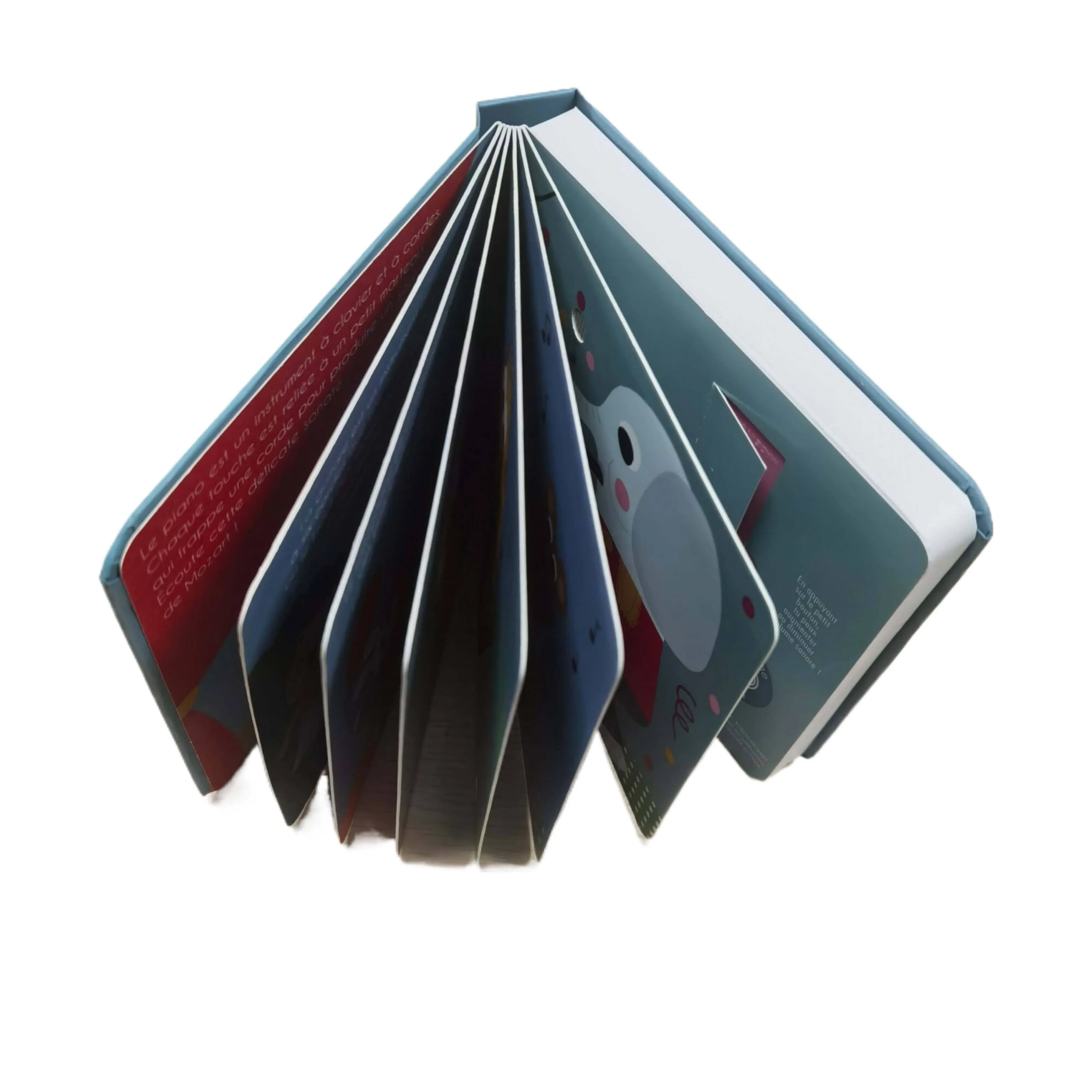 OEM Custom Printed Kids Books Sound Board Book with Music Sound Offset Printing Made from Duplex Board Paper