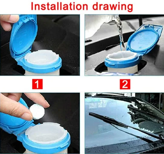 OEM Eco-Friendly Car Solid Wiper High Foaming Windshield Glass Cleaning Washer Tablets/ auto glass cleaner / mirror clean