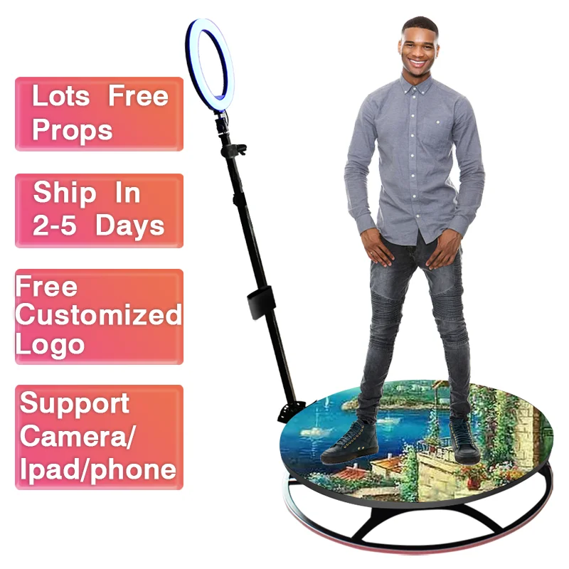 Best Seller Cheapest Photo 360 Photobooth 6 People Science Props Inflatable Mirror Booth Arm