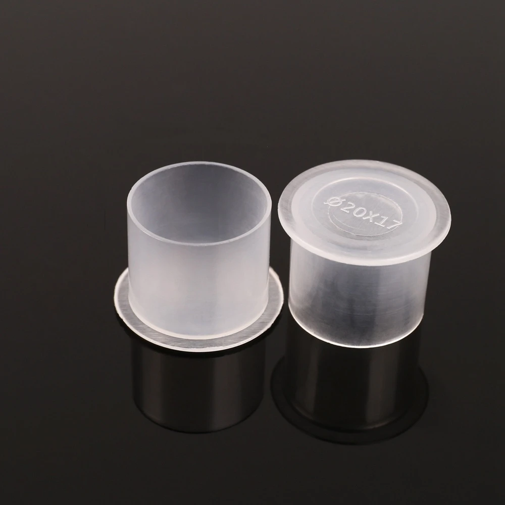 1000pcs S/M2/M1/L/XL Disposable Tattoo Permanent Pigment Plastic Tattoo Holder Ink Cups
