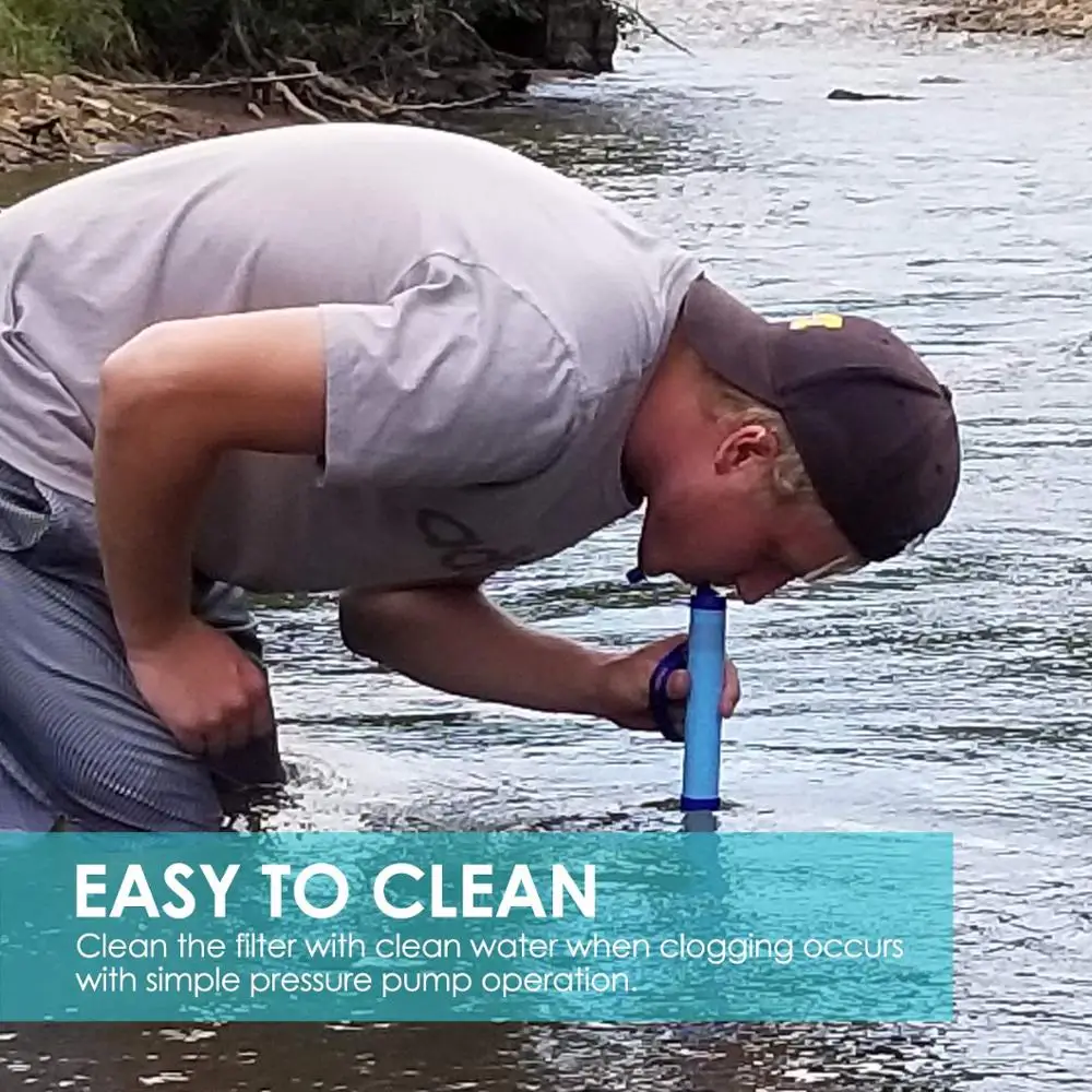 Mini Bottle Water Filter Outdoor Filtration System Portable