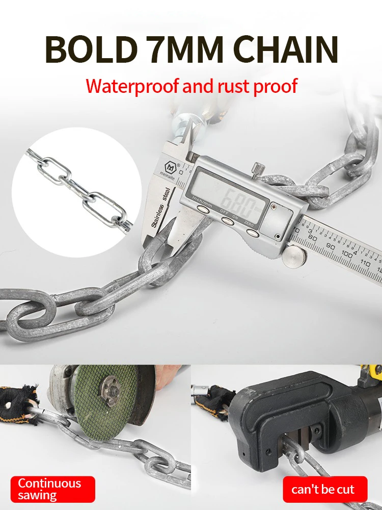 Security Outdoor Anti-Theft Locks Motorcycle Cycling Bicycle Accessories Cycle Chain Secuirt Lock
