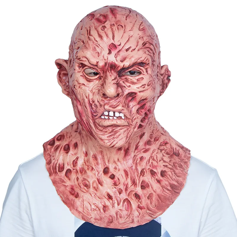 Film And Television Halloween Horror Movie Latex Human Face Ghost Headgear Jason Freddy Mask