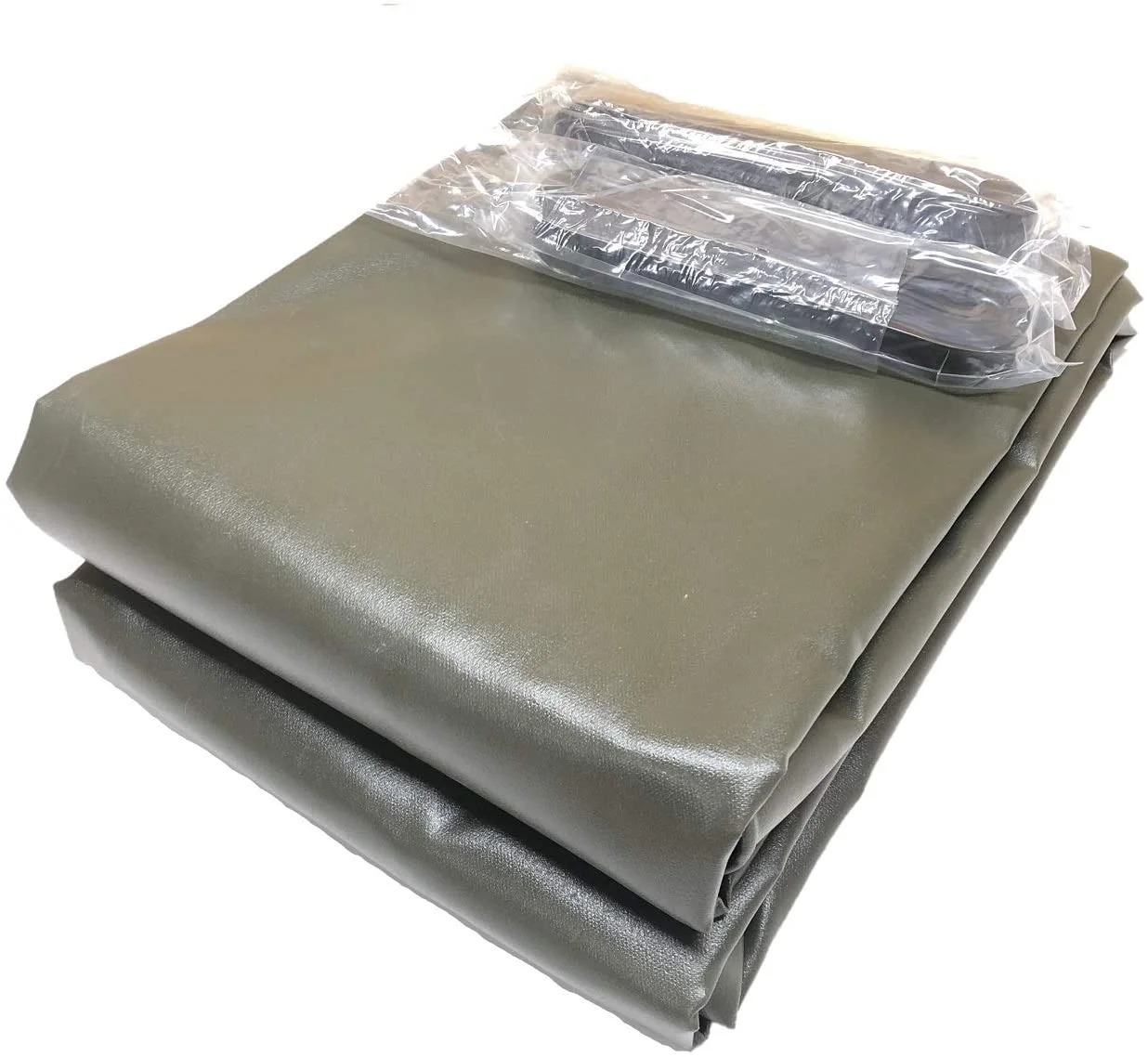 Зеленый водонепроницаемый грубый/глянцевый ПВХ покрытием холст ПВХ брезент