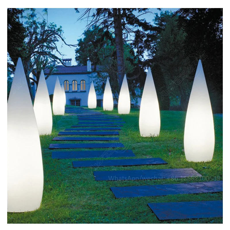 150Cm Exterieur Lampadaire Polyethylene Led Floor Lamp For Exterior Garden