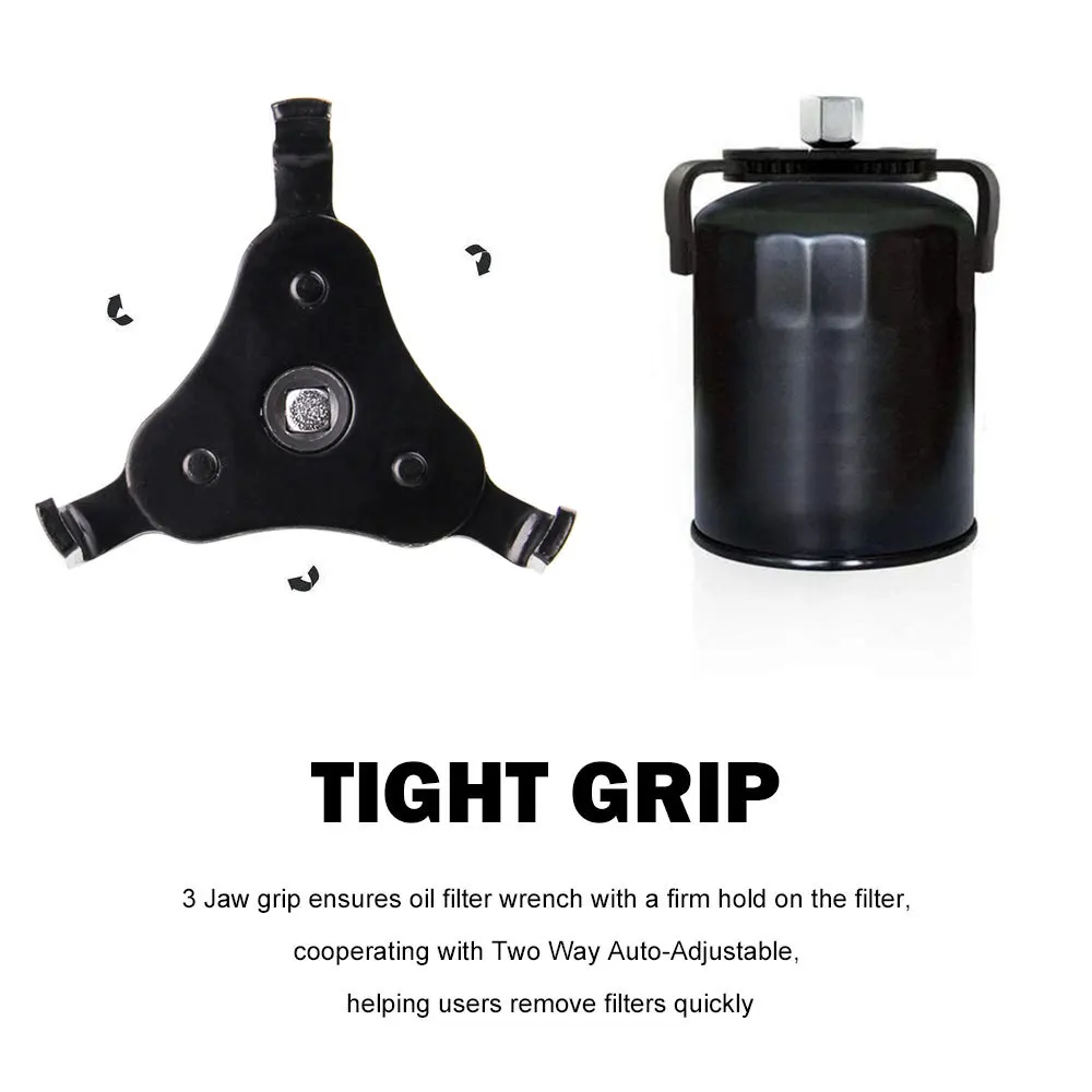 Auto Oil Filter Wrench Adjustable Two Way Oil Filter Wrench For Cars Trucks