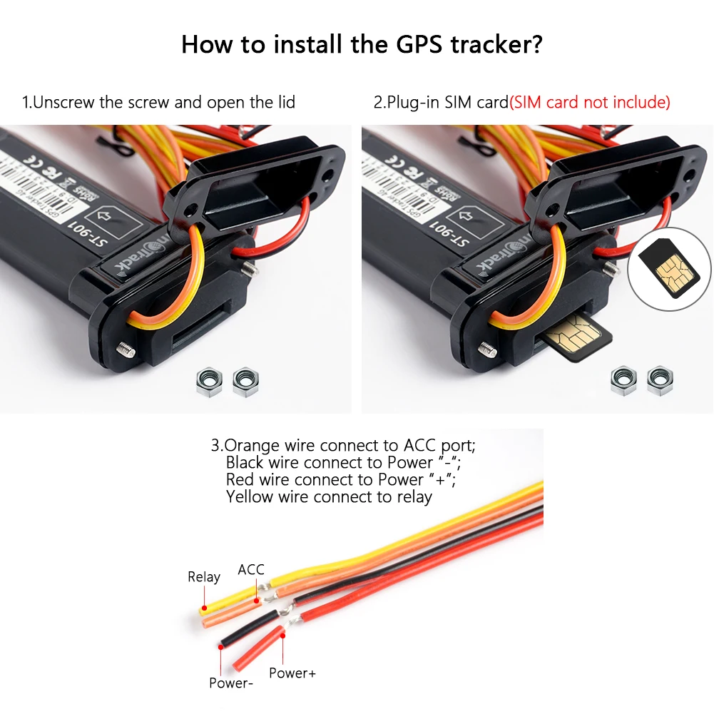 2022 NEW SinoTrack 4G GPS Tracker ST-901L Real Time Car Tracking GSM LTE Device