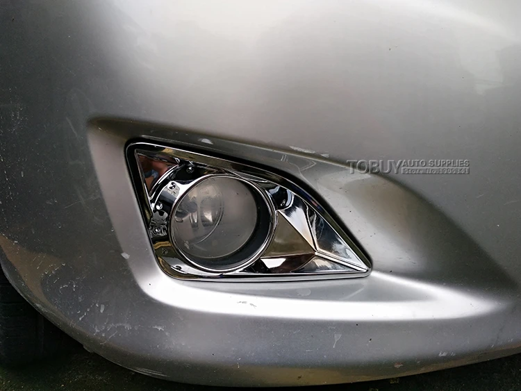 Car ABS Chrome Accessories for TOYOTA COROLLA 2007 2008 2009 2010 Head Fog Lamp Cover Modified Front Fog Light Frame Sticker