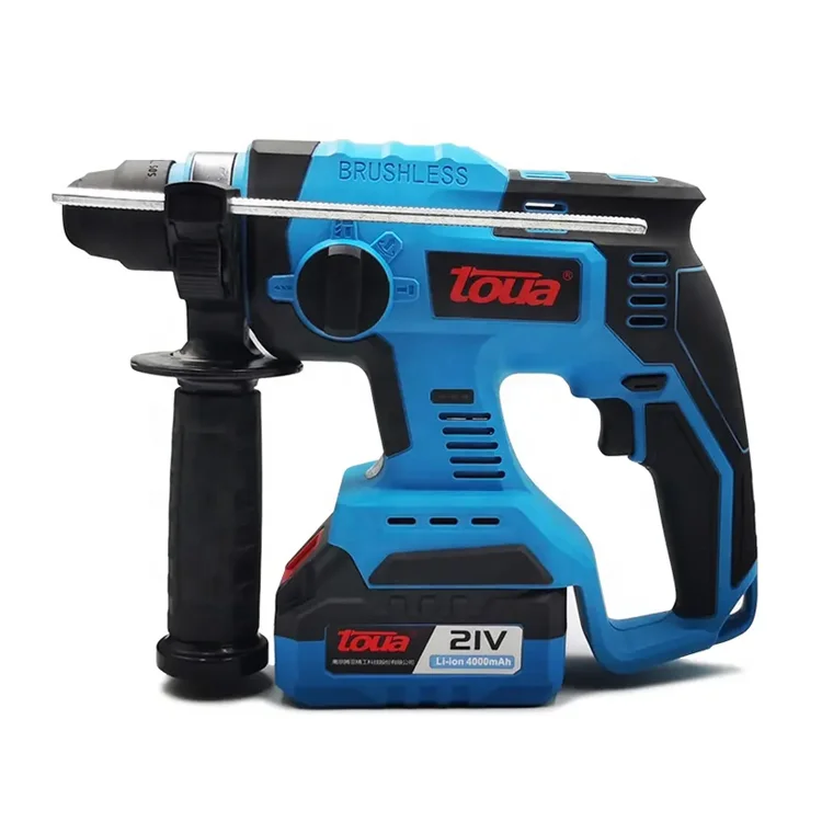 21V Brushless Electric Wireless Power Hammer Drill for Construction Industry 22mm Max Drilling Diameter Cordless Battery Power