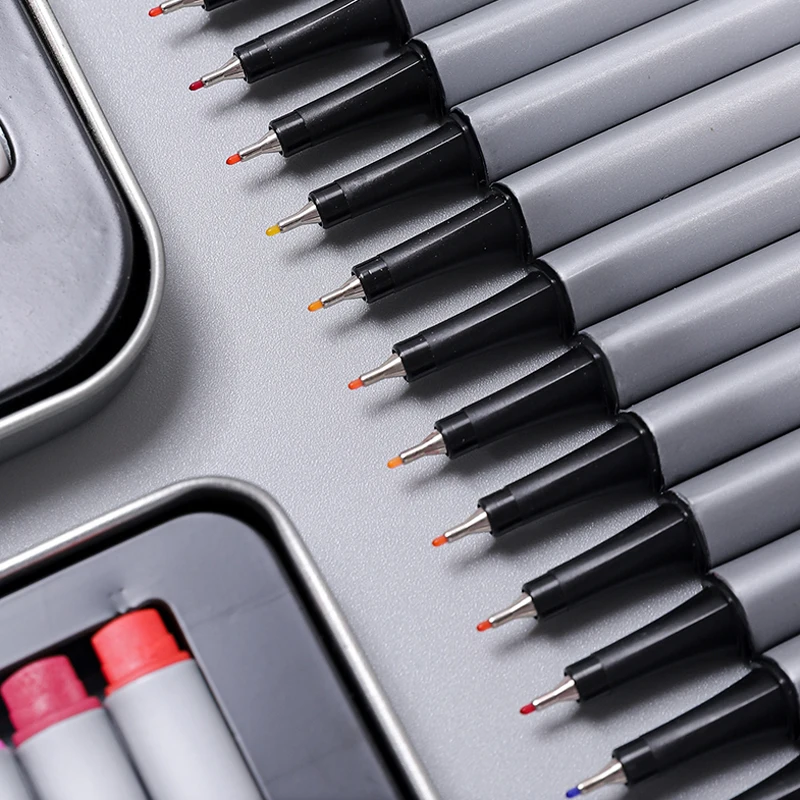 20-102 ЦВЕТА Fine liner ручки 0 4 мм советы художественные принадлежности для рисования черчения письмо и вы можете делать