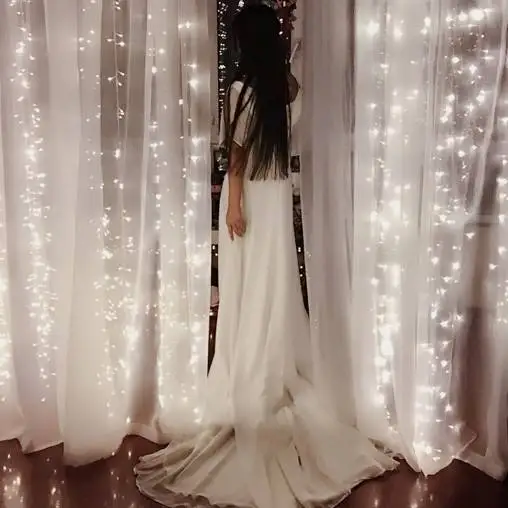 300 LED Window Curtain Lcicle Lights String Fairy Light Wedding Party Home Garden Decorations