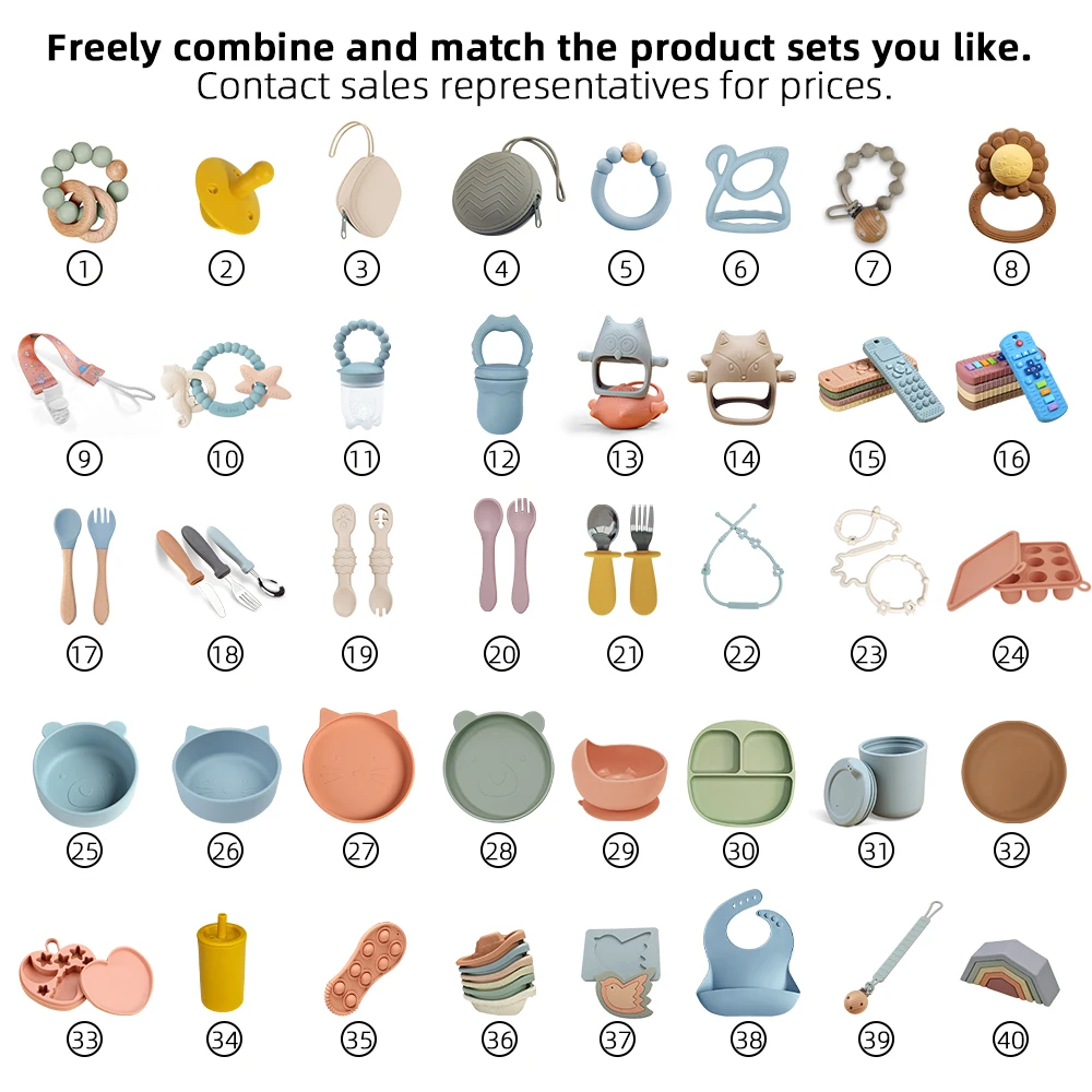 BPA Free Waterproof Silicone Baby Bib for Feeding baby