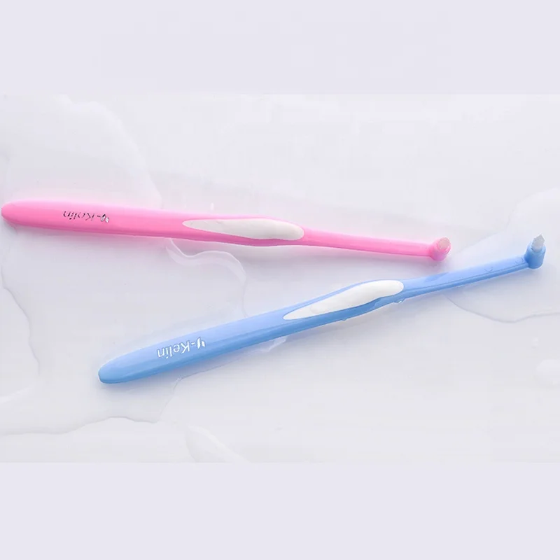 single-beam orthodontic toothbrush for tooth gap/ Interspace tooth brush