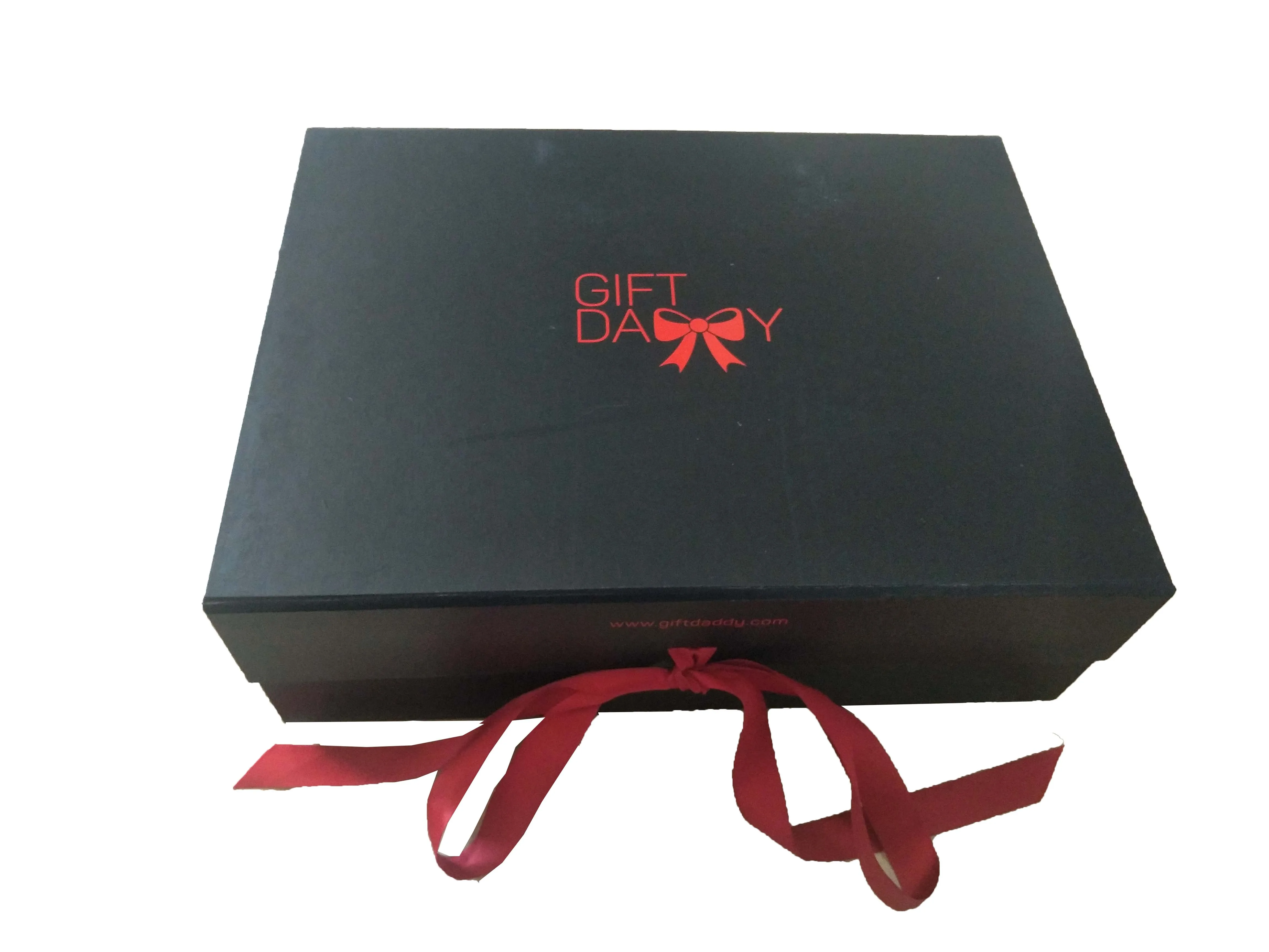 Paperboard Material and Art Paper Type gift box with the plastic handle