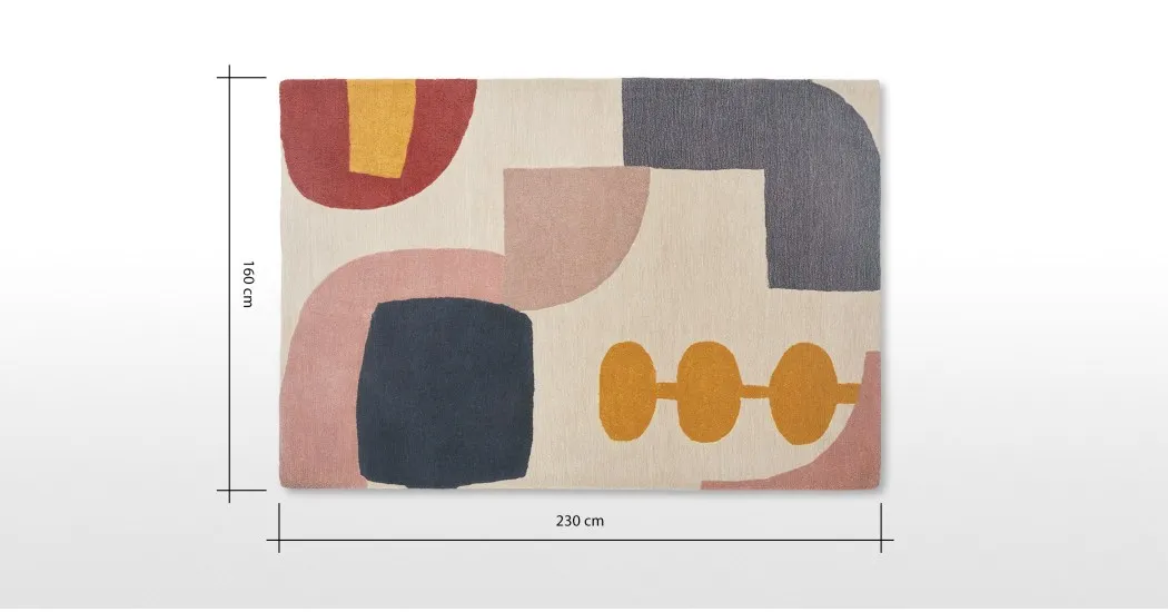 Factory Direct Sale Abstract Hand Tufted Rugs Wool Modern Nordic Custom Carpet Flooring Living Room Area Rug