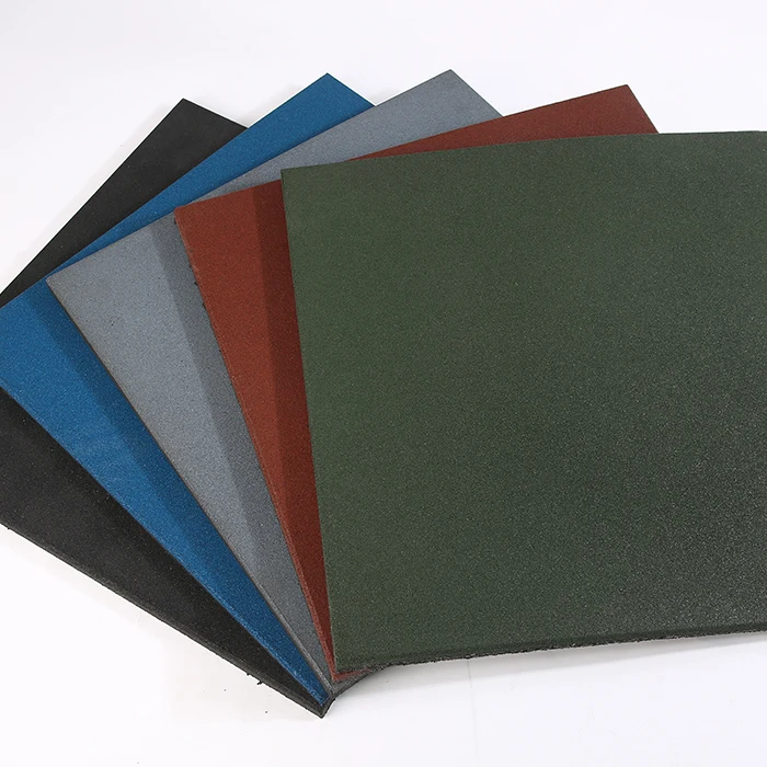 Safety Fadeless No smell rubber gym flooring gym shockproof rubber floor 15-20mm rubber flooring mat for indoor or playground