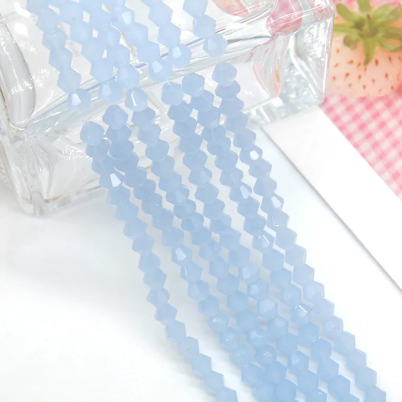 Pujiang crystal glass bead manufacturer faceted football round crystal glass beads for jewelry making