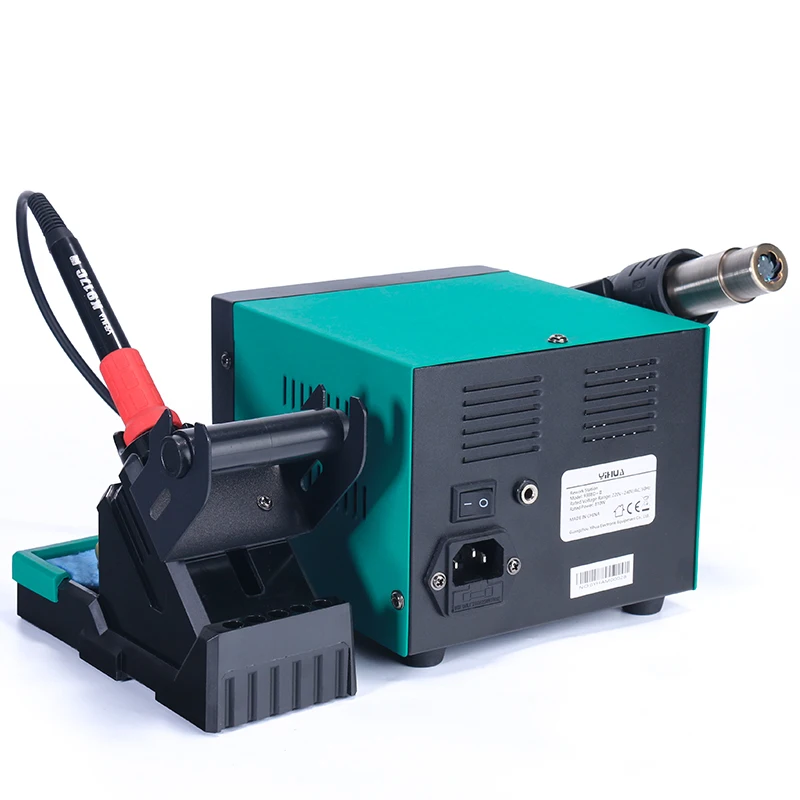 YIHUA 938BD+-II 2 in 1 Solder Hot Air Rework 110W Rapidly Heat Soldering Iron Welding Solder Desoldering Soldering Station
