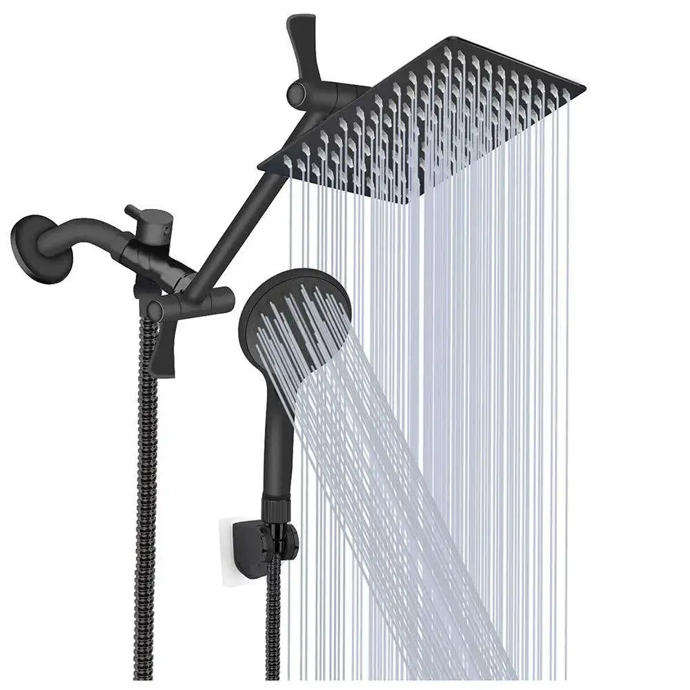 Rainfall Rain Thermostatic Wall Mount Concealed Stainless Steel Wall Mounted Shower Column System Shower Set