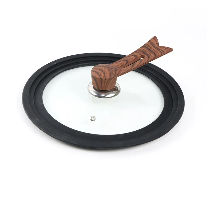 Heat Proof High Quality Universal  Silicon Lids Different Sizes AvailableTempered Glass Lid Kitchen Tools silicone pot lid