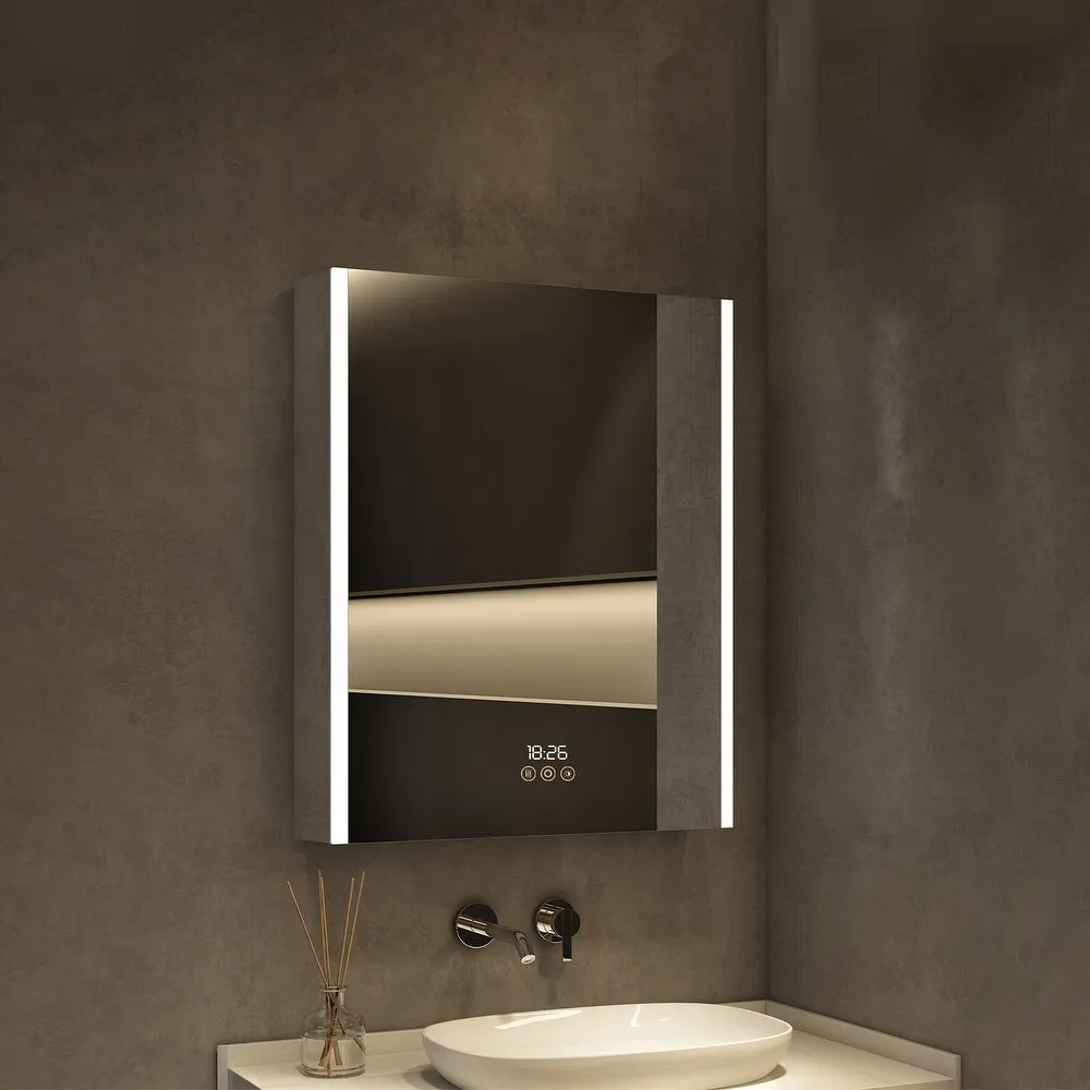 Wall Mounted Bathroom Vanity Cabinet Smart Led Mirror Medicine Cabinet Bathroom Mirror Cabinet With Light