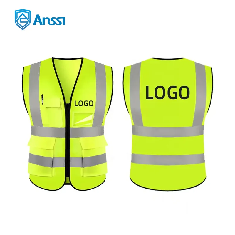 Security Jacket Construction High Visibility Work Reflective Clothing Signal Safety Equipment Reflective Vest