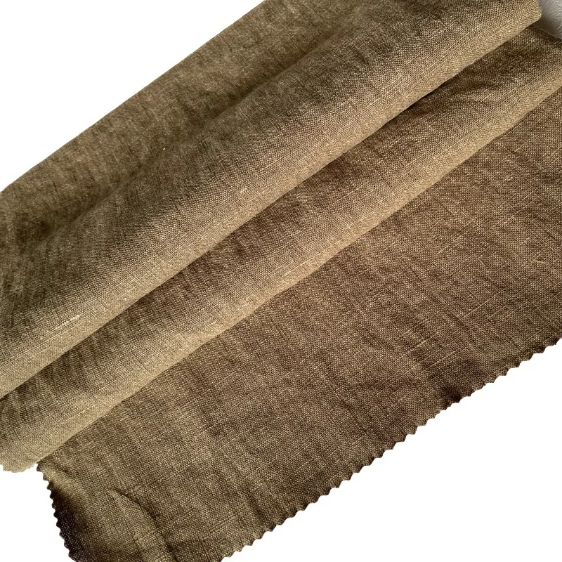 260g heavy pure hemp fabric pants skirt shirt solid color 9 hemp fabric