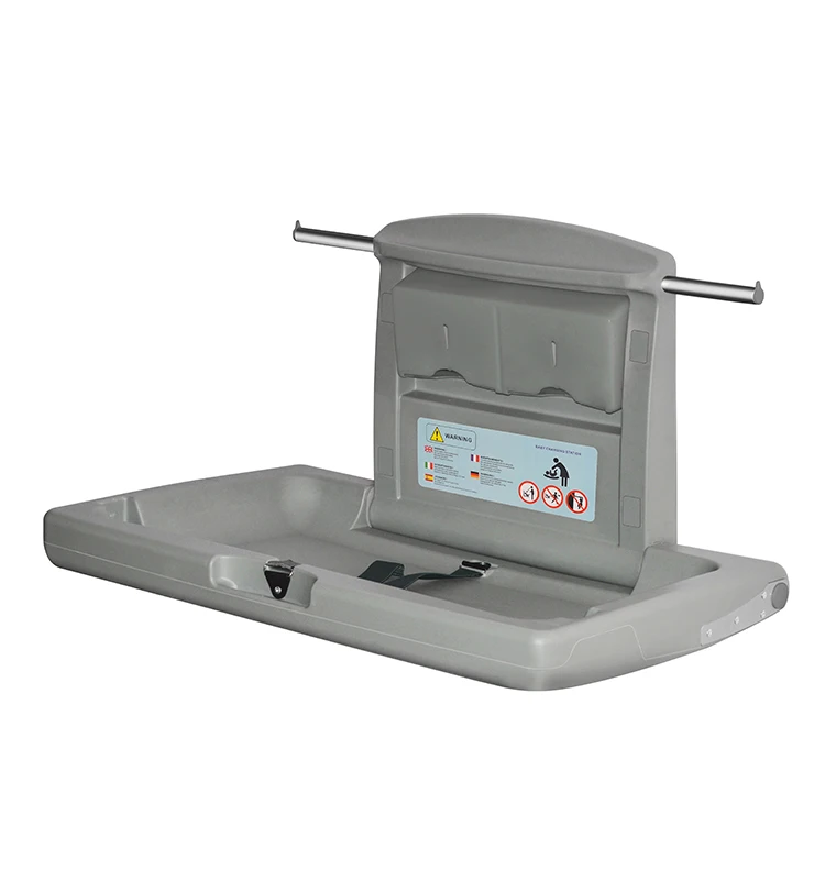 China Folding Portable Wall Mounted Baby Diaper Changing Station Table For Public Toilet