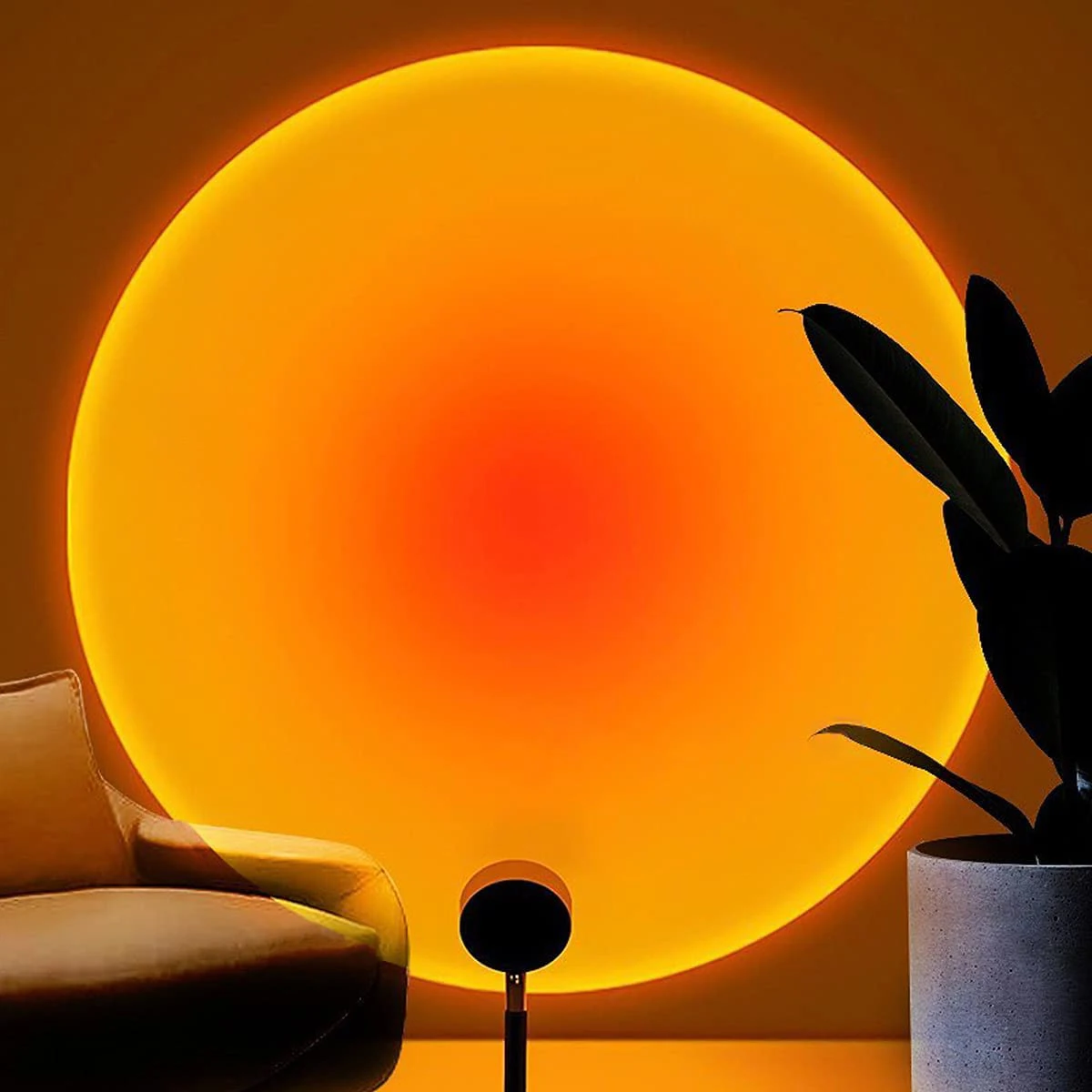 Custom Atmosphere Daton Sunset Wall Lamp Projection Control USB LED Floor Lamp Dim Figure Projector Mini Sunset Light Sun Lamps