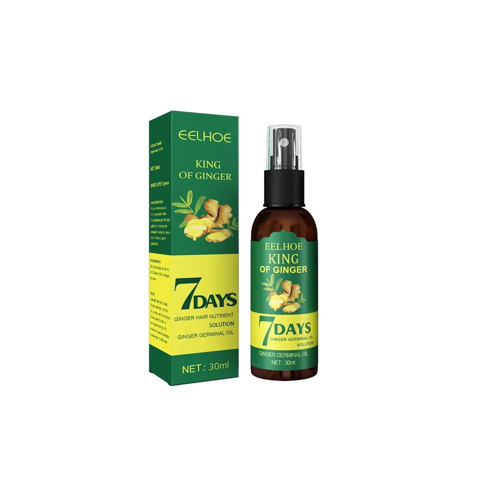 7 Days Ginger King Hair Growth Treatment Ginger serum Hair Loss Hair Treatment Oil Organic Germinal Serum