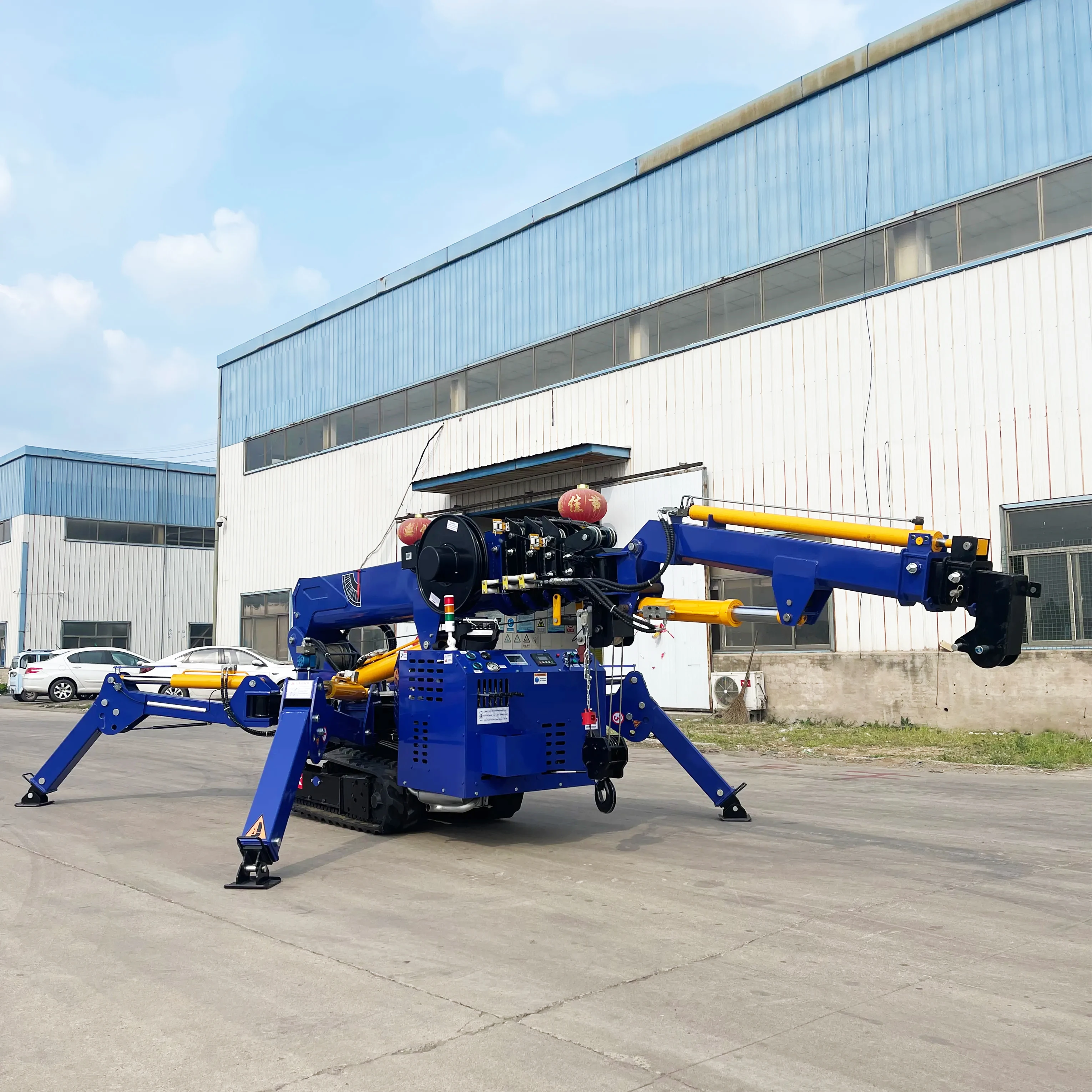 Tonlita Telescopic Crawler Spider Crane Construction Machinery 3ton 5 tons Spider Crane Fly Jib spider crane