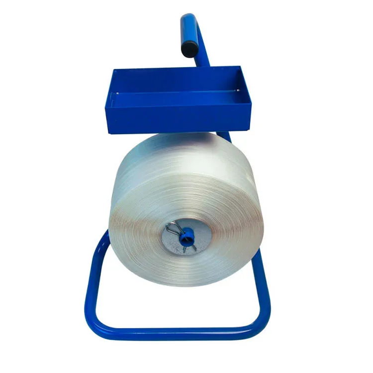 JH-Mech Industrial Strapping Dispenser For Poly Strapping With Spacious Tray Sturdy Handheld Heavy-Duty Strapping Band Dispenser