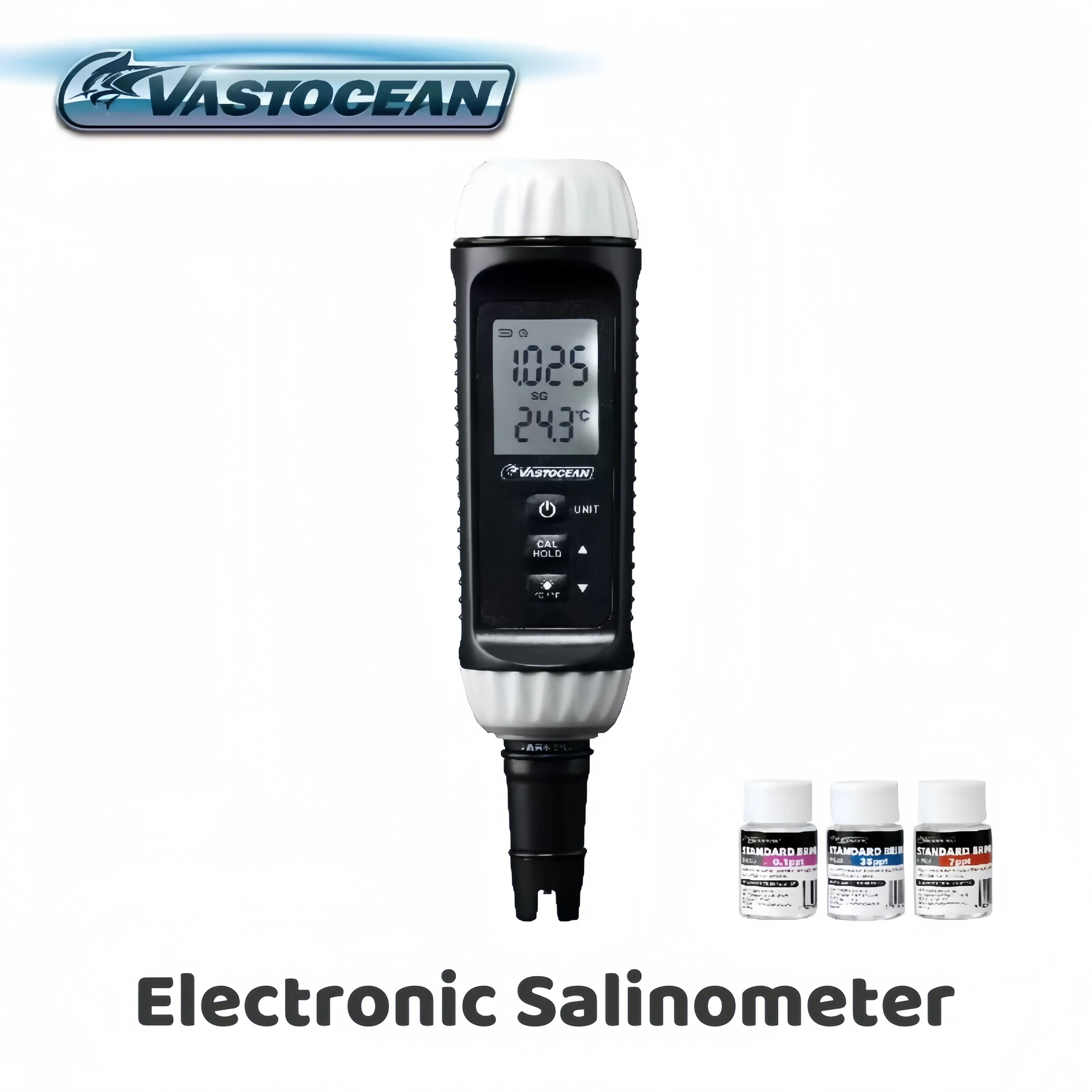 VASTOCEAN Seawater Optical Specific Gravity Salinometer Temperature Replacement Optical Salinometer for Marine Tanks