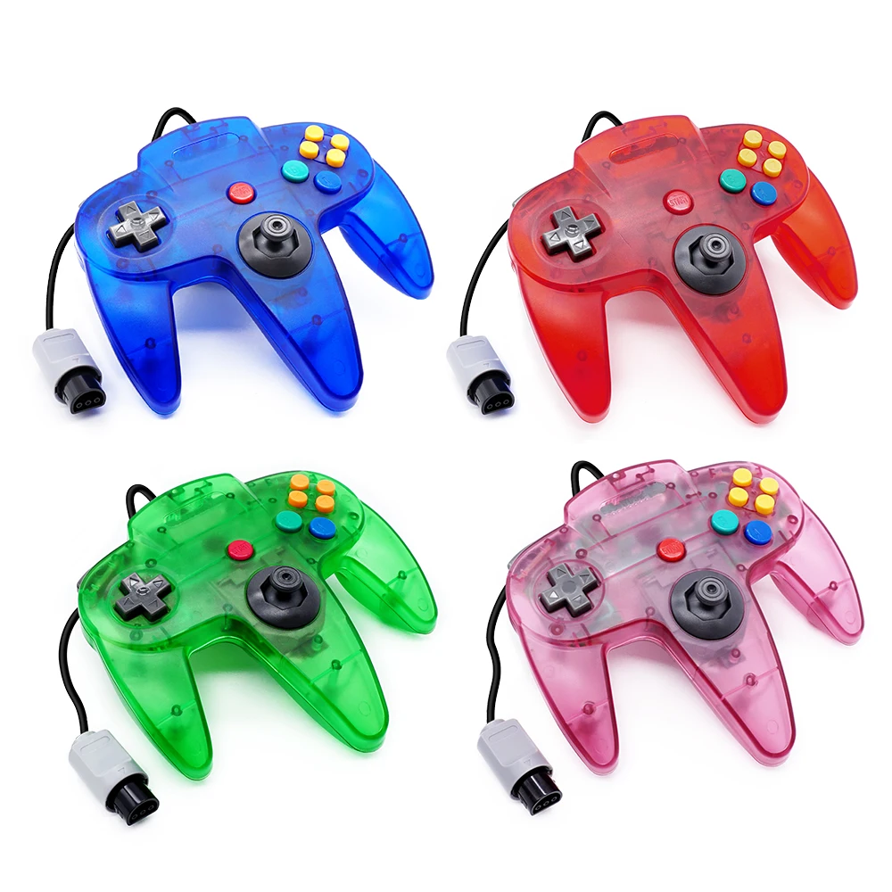 N64 Controller Joystick Gamepad transparent shell for classic Nintendo 64 Games Console