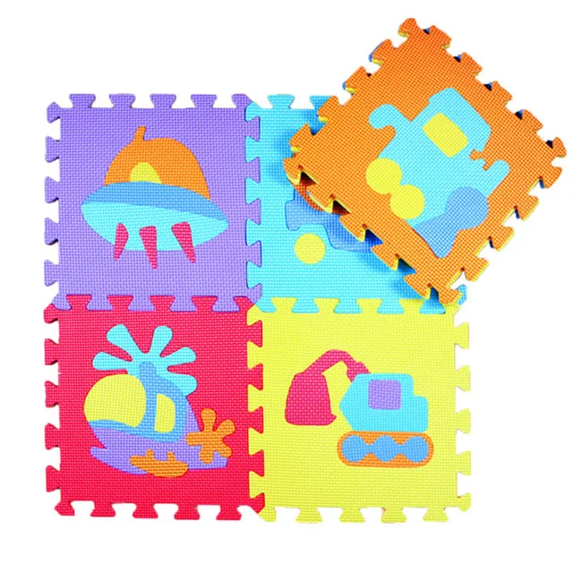 
9pcs EVA Foam Educational Puzzles Mat Animal Number Alphabet Play mat For Children Baby 