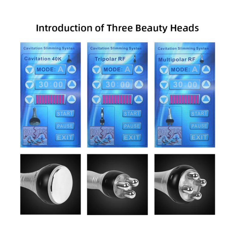 2024 Portable Rf Radio Frequency V Shape Machine RF Slimming Machine for Home Use Fat Body Contouring Sculpting 3 in 1 4 Pcs