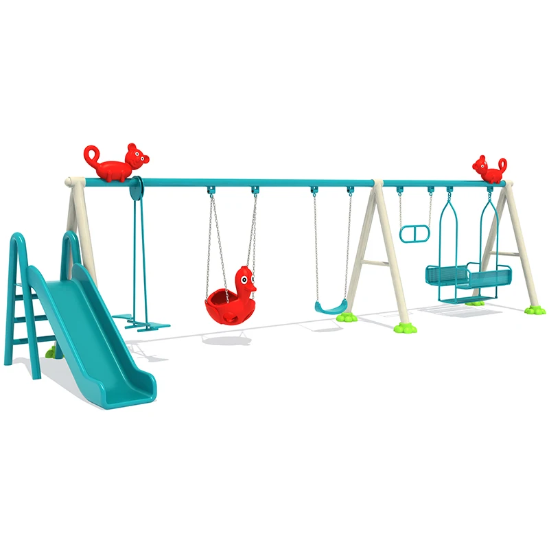 Modern swing outdoor playground slide and swing set manufacturers