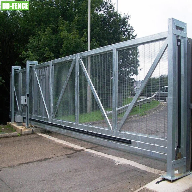 Hot Sale Automatic Sliding Main Gates Designs Cantilever Driveway Sliding Gate