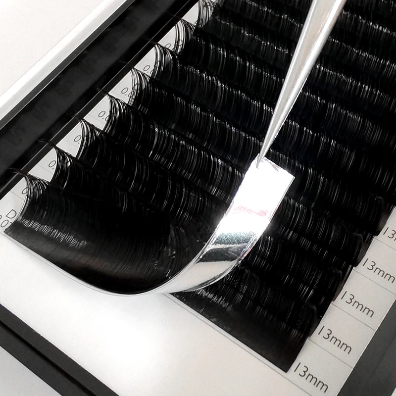 Winky Beauty Eyelash Extension Korean Pbt Individual Silk Eyelash 0.03-0.15 Premium Matte Black Volume Eyelash Extension Classic