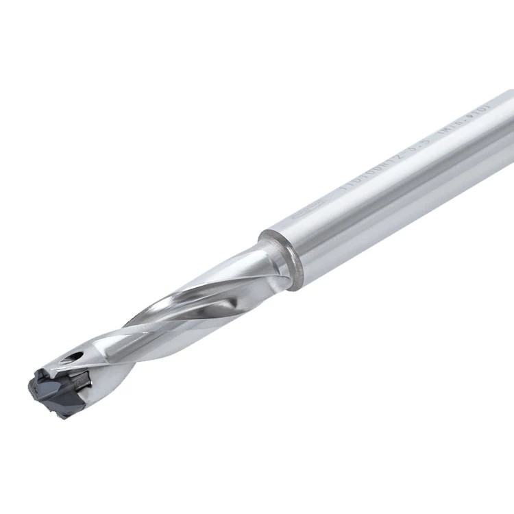 High Productive Head-changeable Drill DrillMeister With Weldon Shank Flange Type TlD With Type DMC Carbide Alloy Drill Bits