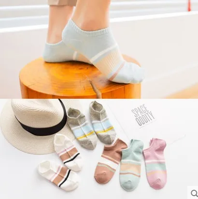 Uron Cotton Short Socks Plain Hosiery Athletic Resistant Soft Low Cut Ankle Women Socks