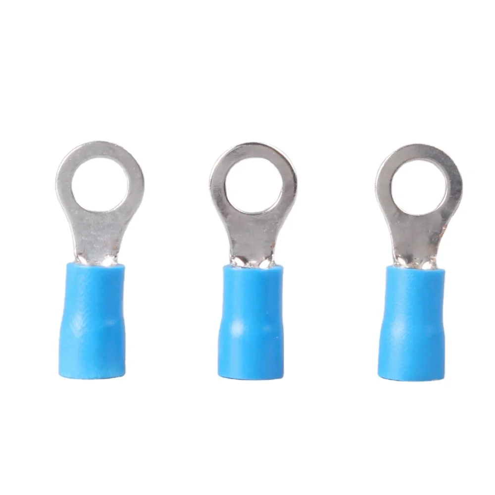 Изолированное кольцо из ПВХ, электрическая обжимная Клемма, медный наконечник кабеля