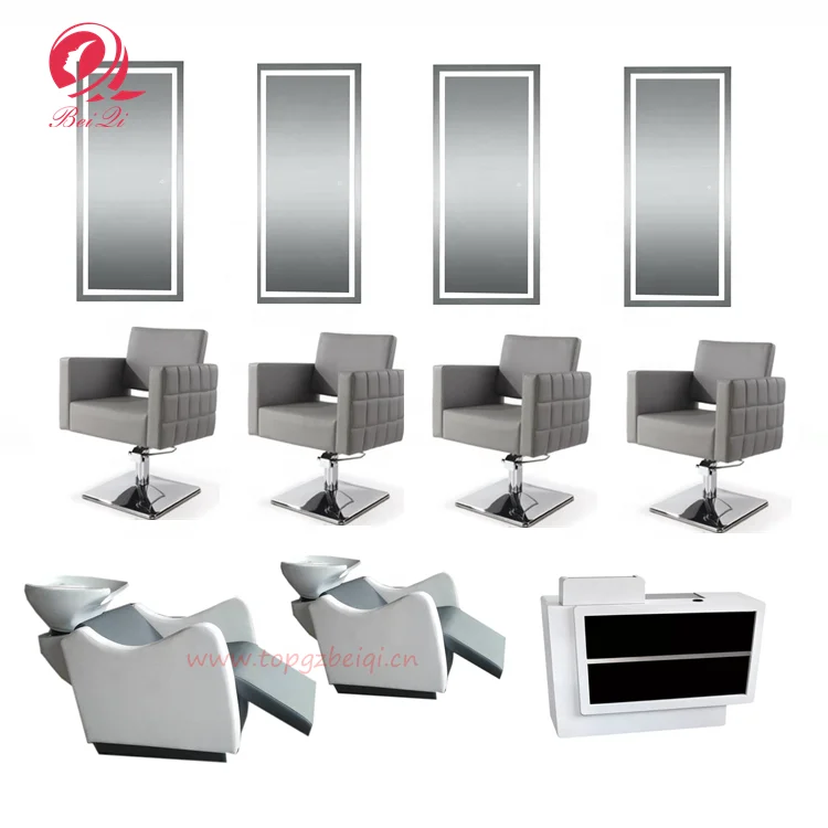 Cheap spa salon furniture brown adjustable chaise de coiffure antique barber chair salon for promotion